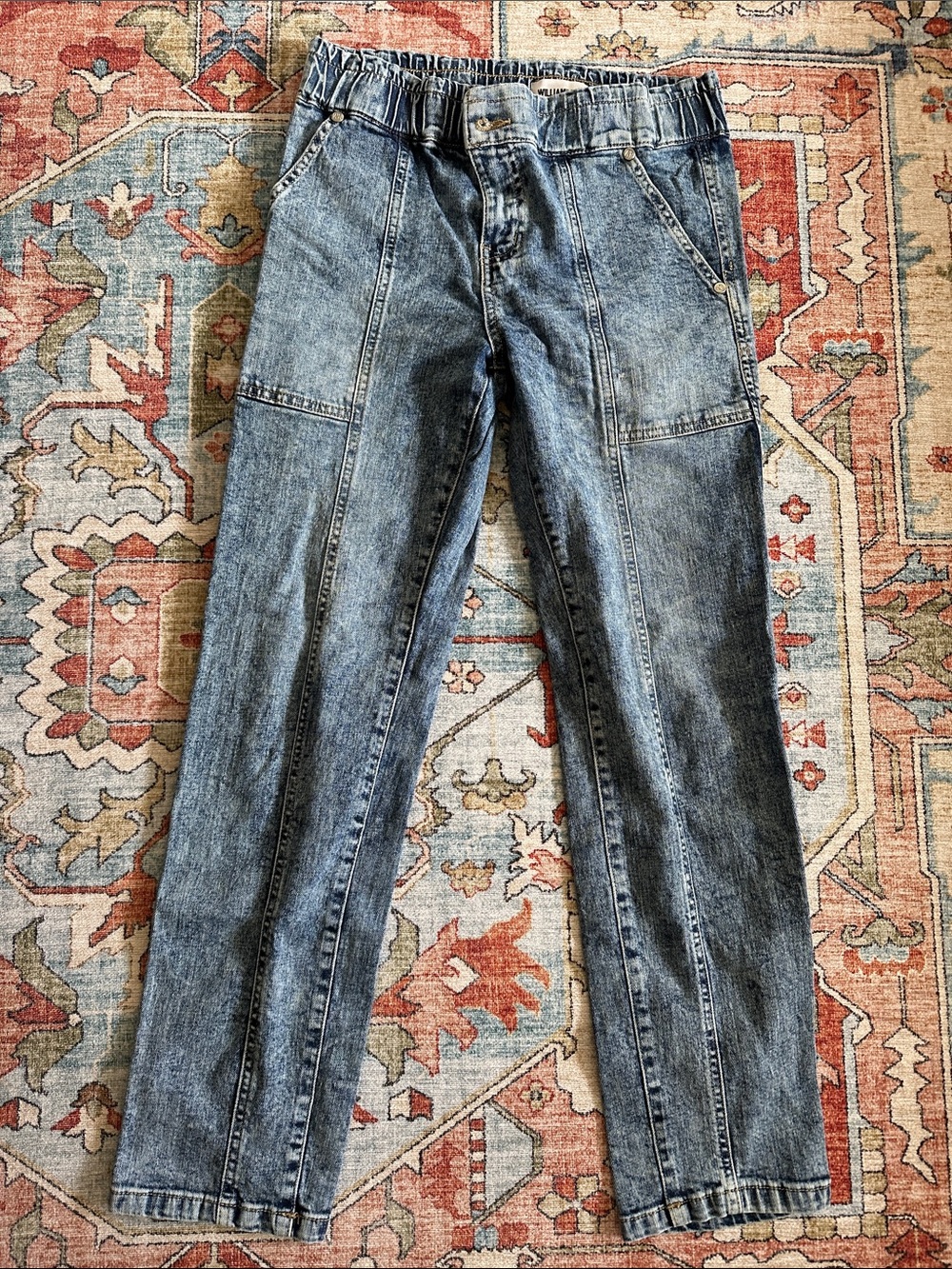 William Rast Women's Washed Light Blue Boyfriend Jeans